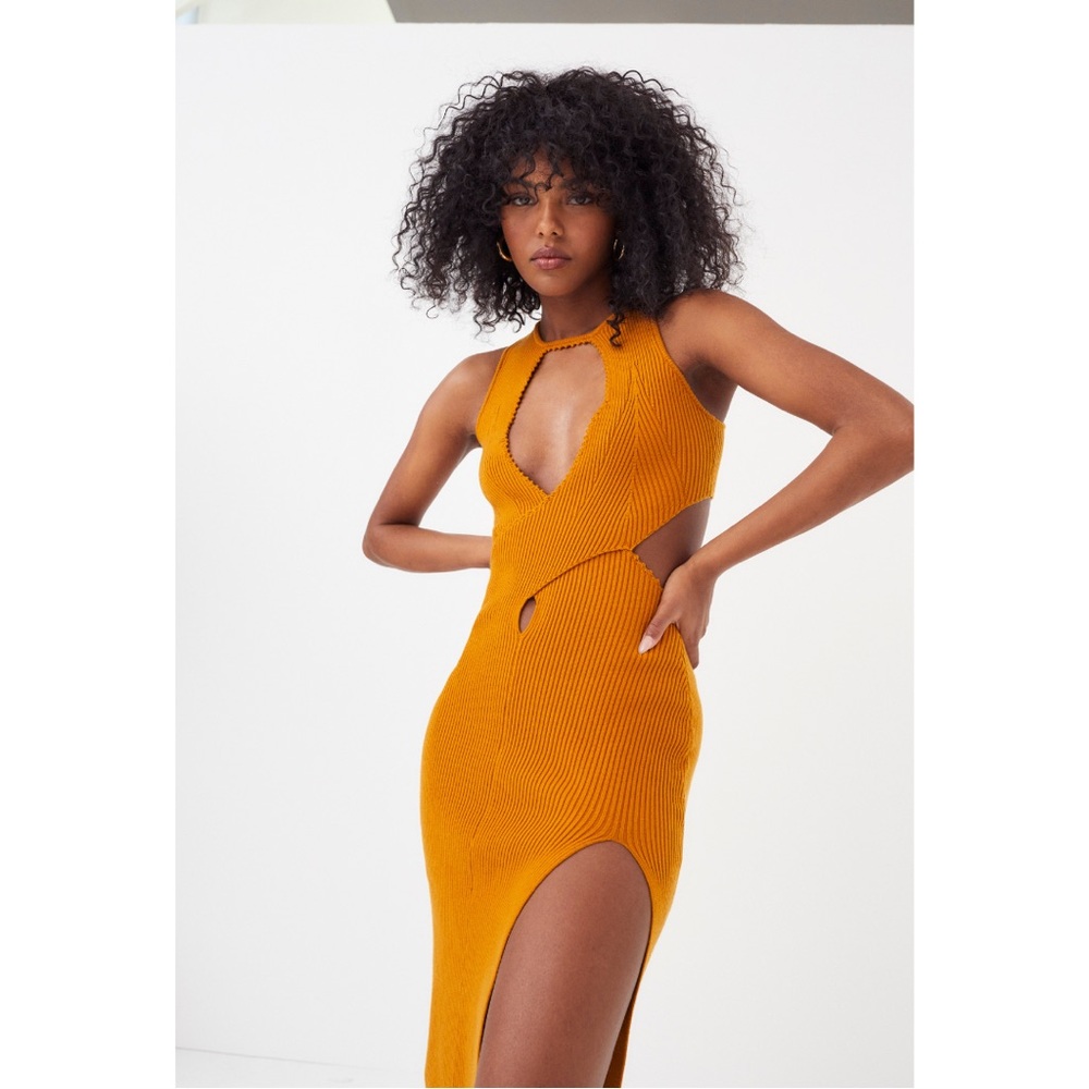 For Love & Lemons - Maggie Midi Dress - Orange